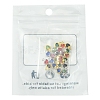24Pcs 12 Colors Heart Rack Plating Brass Glass Charms KK-FS0001-39-6