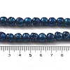 Electroplated Natural Lava Rock Beads Strands G-A251-E01-01H-4