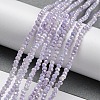 Opaque Baking Paint Glass Beads Strands DGLA-F002-03E-2
