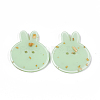 2-Hole Bunny Cellulose Acetate(Resin) Buttons BUTT-S023-09A-2