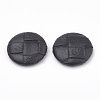 Imitation Leather Covered Cabochons X-WOVE-N006-01L-2