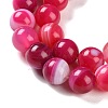 Natural Striped Agate/Banded Agate Beads Strands G-Z060-A01-C06-4