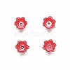 Spray Paint ABS Plastic Imitation Pearl Beads MACR-N013-001H-1