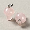 Natural Rose Quartz Pendants GG-CBAA0EE-05P-26-2
