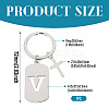 1Pc Stainless Steel Keychains KEYC-TADJ0001-08V-2