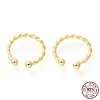 925 Sterling Silver Cuff Earrings EJEW-H124-10G-4