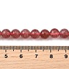 Natural Strawberry Quartz Beads Strands G-L621-B09-6mm-5