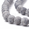 Natural Map Stone/Picasso Stone/Picasso Jasper Beads Strands G-T106-222-2