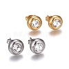 304 Stainless Steel Stud Earrings EJEW-L251-A01-1