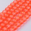 Baking Paint Transparent Glass Bead Strands GLAA-S031-10mm-27-2