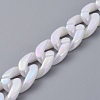 Handmade Acrylic Imitation Pearl Curb Chains AJEW-JB00519-2