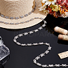 1Pc Alloy Glass Crystal Rhinestone Butterfly Link Chains LCHA-PH0001-01-4