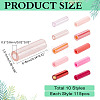 50G 10 Colors Glass Bugle Beads SEED-ME0001-19-2