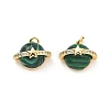 Synthetic Malachite Pendants KK-B129-13G-02-1