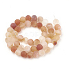 Dyed Natural Carnelian Beads Strands X-G-T106-046-3