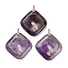 Natural Amethyst Pendants GG-CBA4625-04G-03-1