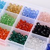 1Box 15 Color Round Glass Beads GLAA-X0011-01-5