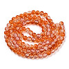 Transparent Crackle Baking Paint Glass Beads Strands X1-DGLA-T003-01A-11-2