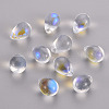 Transparent Spray Painted Glass Charms GLAA-T016-37-2