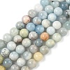Natural Aquamarine Beads Strands G-D327-A01-10mm-2