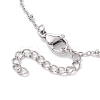 2Pcs 2 Colors 304 Stainless Steel Satellite Chain Bracelet Makings BJEW-JB10587-5