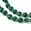 Natural Green Onyx Agate(Dyed & Heated) Beads Strands G-B153-A04-4