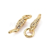 Rack Plating Brass Micro Clear Pave Cubic Zirconia Charms KK-C008-13G-3