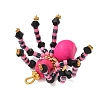 Halloween Theme Dyed Synthetic Turquoise & Glass Seed Beads Pendants PALLOY-MZ00774-01-6