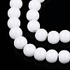 Opaque Solid Color Glass Beads Strands GLAA-T032-P4mm-02-2