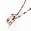 304 Stainless Steel Pendant Necklaces X-NJEW-H458-01RG-2