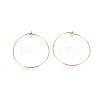 304 Stainless Steel Hoop Earrings Findings X-STAS-F227-54E-G-1