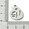 Non-Tarnish 201 Stainless Steel Pendants STAS-B055-01P-G-3