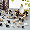 224Pcs 8 Styles Natural Wooden Beads WOOD-PH0003-41-4