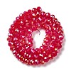 Baking Electroplate Glass Beads Strands X-DGLA-A039-J6MM-B21-2