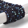 Transparent Glass Beads Strands EGLA-A044-T8mm-MB15-1