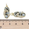 Real 18K Gold Plated Brass Micro Pave Cubic Zirconia Pendants KK-L209-073G-02-3