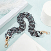 Leopard Print Pattern Acrylic Curb Chain Bag Handles FIND-WH0120-03B-4