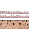 Frosted Transparent Glass Beads Strands LS-GLAA-N016-4mm-25-2