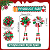 4Pcs Polyester Alligator Hair Clips OHAR-WR0001-05-2