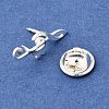 Musical Note Lapel Pin Backs JEWB-K035-02B-S-3