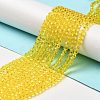 Transparent Glass Beads Strands EGLA-A035-T4mm-D03-2