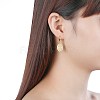 Brass Dangle Hoop Earrings EJEW-BB31958-2