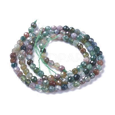 Natural Indian Agate Bead Strands X-G-A129-2mm-03-1