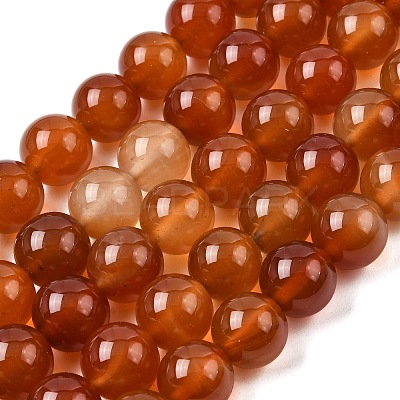 Natural Carnelian Beads Strands G-N0006-12mm-17-1