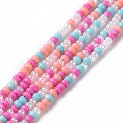 Glass Seed Bead Strands LAMP-B021-04G-1