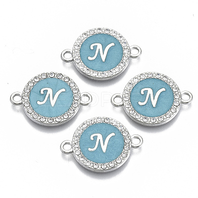 Alloy Enamel Links Connectors ENAM-TAC0003-01S-06N-1