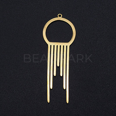 201 Stainless Steel Big Filigree Pendants STAS-T049-T700-2-1