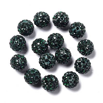 Pave Disco Ball Beads X1-RB-A130-10mm-19-1