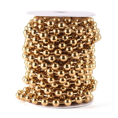 PVD Vacuum Plating 304 Stainless Steel Ball Chains CHS-F009-01J-G-1