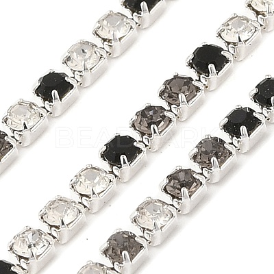 Rhinestone and Iron Cup Chain CH-A007-01I-1